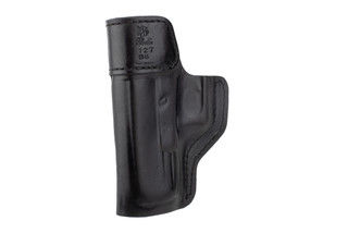 DeSantis Inside Heat IWB Holster for Glock 19/19X features black leather construction